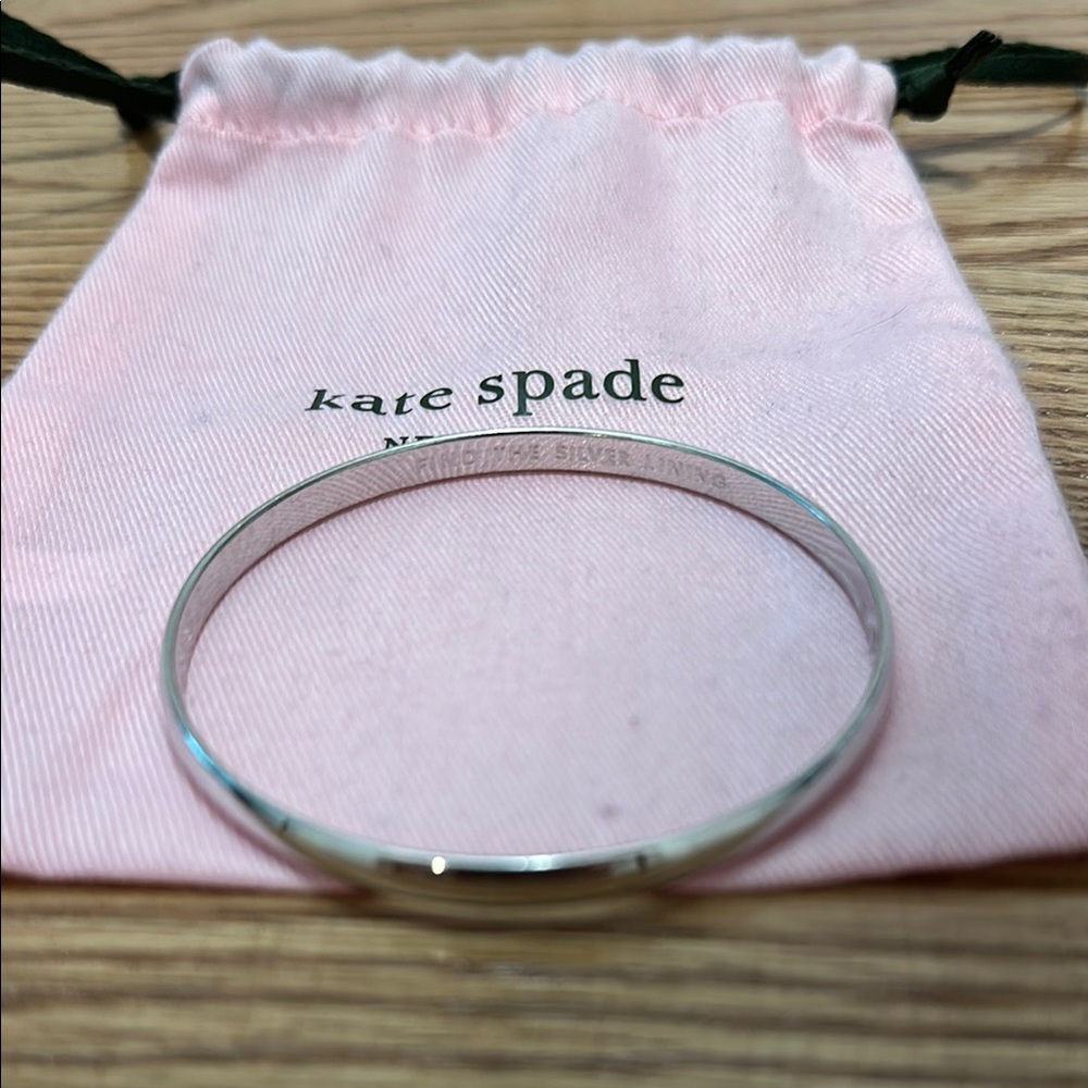 Kate Spade Silver “Find the Silver Lining” Bangle